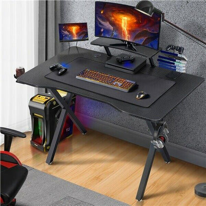 91cm Height Computer Desk Gaming Table Office Desk with Cup Holder and Mouse Pad