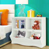 Kids White Storage Cubby Children Books Toys Organiser Wood Bins Scrapbooks Fun