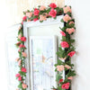 Artificial Rose Flower Floral Fake Vine Hanging Garland Party Wedding Decor Chic