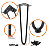 Hairpin Table Legs Furniture Set Hair Pin Desk Bench Steel Black Coffee Chair