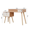 Wooden Dressing Table With Mirror Vanity Table Bedroom Makeup Desk Write Desk