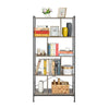 5-Tier Bookshelf Industrial Bookcase Display Metal Frame Storage Ladder Shelf