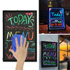 LED Writing Board Drawing Message Flashing Erasable Home Neon Sign Box Kids Toys