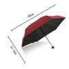 Mini Pocket Capsule Umbrella Sun Anti UV 5 Folding Rain Windproof Compact Case
