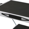 2 Step Ladder Stool Safety Anti Slip Rubber Mat Tread Steel Folding Frame DIY