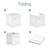 Foldable Storage Boxes Fabric Cube Utility Box Clothes Drawer Basket Organiser