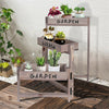 Solid Wooden Succulents Shelves Rack Plant Stand Thicken Board Flower Pot Holder