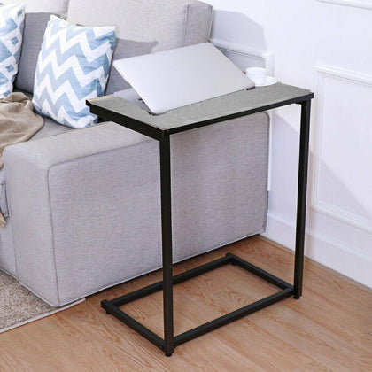 C-Shape Sofa Side/End Table Snack Desk Coffee Tea Tray Laptop Notebook Table