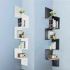 3/5 Tier Corner Shelf Floating Wall Shelves Storage Display Bookcase Home Decor