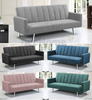 Velvet Modern Recliner Sofa bed Brand New Fabric 3 Seater Padded Sofabed Suite