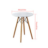 60 cm Round Small Dining Table Coffee Table Bar Table Breakfast Table Home White