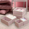 6Pcs Underwear Bra Socks Ties Drawer Storage Organizer Boxes Closet Tidy Divider