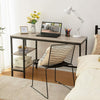 HOOBRO Computer Desk Office Desk with 2 Shelves Sturdy Writing Desk Metal Frame