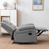 SEATTLE MANUAL 1 SEATER FABRIC RECLINER 3+2+1 SUITE SOFA ARMCHAIR SET GREY
