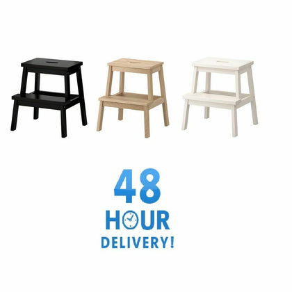 Ikea Bekvam WOODEN STEP STOOL 50cm – SOLID WOOD 3 COLORS AVAILABLE