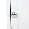White Bedside Table Bathroom / Hallway Cabinet Cupboard Slim/Small With Storage