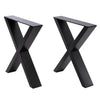 2 X Heavy Duty Wide X Shape Table Legs Dining Coffee Bench Desk Leg Cross Design