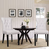 Set of 2 PU Leather Armless Accent Chair with Wooden Legs Side Chair Dining Room