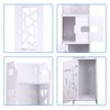 Wooden Bathroom Shelf Cabinet Cupboard White Bedroom Storage Unit Free Standing