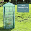 Detachable 4 Tier Mini Greenhouse Garden Shed COVER Plant Green House Storage Pl