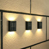 2X SUPER BRIGHT SOLAR POWERED DOOR FENCE WALL LIGHTS LED UP DOWN GARDEN LAMP
