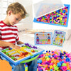 Children Kids Puzzle Peg Board With 592 Pegs Educational Toys Creative Gifts NEW