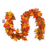 2M Hanging Artificial Autumn Fall Maple Leaf Garland w/ LED Halloween Festival