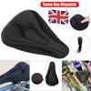 Soft Padded Gel Bicycle Cycle Saddle Cushion Cushioned Road Bike Seat Cover UK