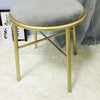 2x Dressing Table Stool Velvet Chair Bedroom Makeup Vanity Chair w/Backres //