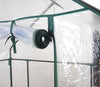Walk In Greenhouse PVC Plastic Garden Grow Green House with 6 Shelves UK