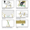 L-shaped Computer Desk White Corner Table Workstation Home Office Furniture Top