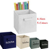 Foldable Square Canvas Storage Collapsible Folding Box Fabric Cubes Kids Toys