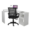 Corner Computer PC Desk L-shaped Table Workstation Home Office Study Table White
