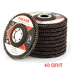 10 Pcs Professional Flap Sanding Discs 115mm 4.5" 40 60 80 120 Grit Angle Zircon