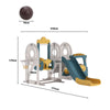 5 in 1 Garden Kids Swing Slide Climber Set Toddler In/Outdoor Basketball Bus Toy