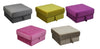 Velvet Foldable Storage Ottoman Seat Stool footrest Bench 60cm x 60cm x 30cm