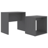 Coffee Table Set Grey Living Room Furniture Stand