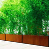 Large Corten Steel Rectangle Planter Garden Plants Pot In & Outdoor Trough Tub