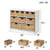 Kitchen Dining Cabinet Cupboard Large Sideboard 10 Drawers Basket Home Furniture