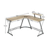 L Shape Corner Computer Desk Laptop PC Study Table HomeOffice Workstation Gaming