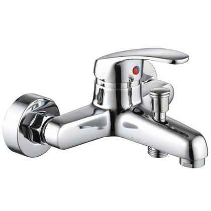 Chrome Triple Bathtub Hot & Cold Water Faucet Bathroom Bath Shower Mixer Taps UK