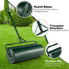 63L Metal Garden Lawn Roller Water Sand Filled Drum Grass Roller Tow Behind