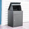 Large Steel Parcel Delivery Drop Box Lockable Home Storage Letter Mail Post Box