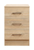 Sonoma Oak Bedroom Furniture 3 Drawer Bedside Cabinet
