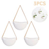 Set of 3 Modern Ceramic Wall Hanging Plant Pot Planter Indoor Outdoor Home Decor