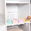 4x/pack Closet Shelf Dividers Wardrobe Partition Shelves Divider Clothes Shel~lw