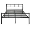 Single Double Bed Metal Frame 3ft 4ft6 Bedroom Furniture with Sprung Mattress