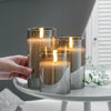 3pcs Flameless Candle Light Remote Control LED Pillar Candle Home Party Decor