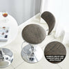2X Rattan PU Bar Stools Breakfast Bar Chair Kitchen Stool Swivel Barstool