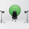 56 inch Large Green Screen Round Background 142cm Twitch Chair Backdrop Cloth